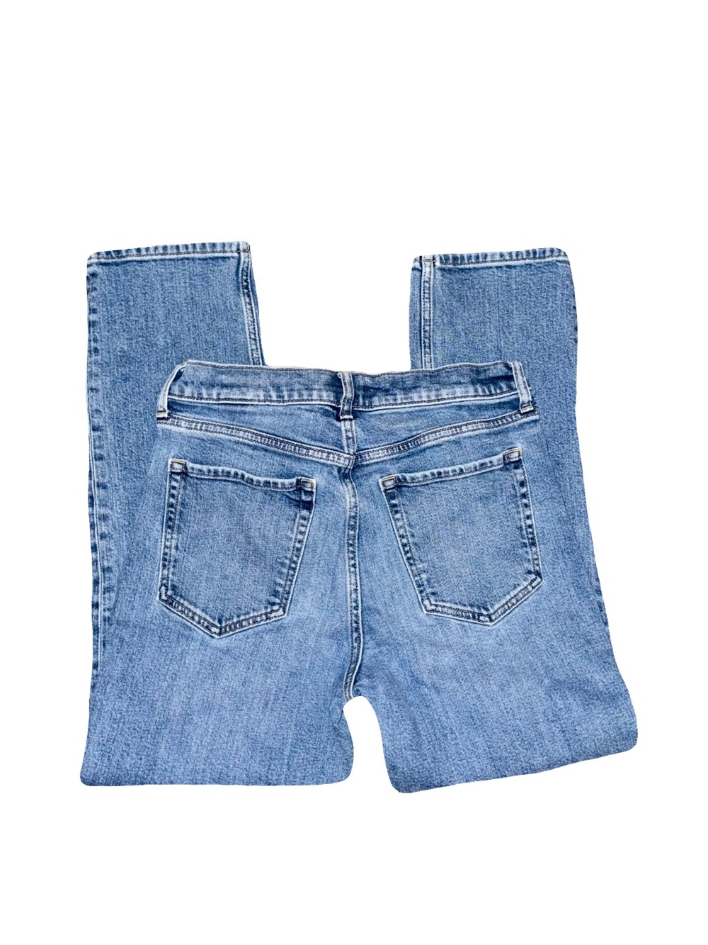 NWOT BANANA REPUBLIC HIGH-RISE STRAIGHT-LEG MIDWASH DENIM JEANS // SIZE 28💙